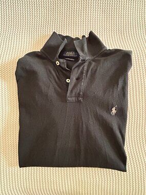 Polo Ralph Lauren Mesh Shirt | Men's Large | Slim Fit | Black